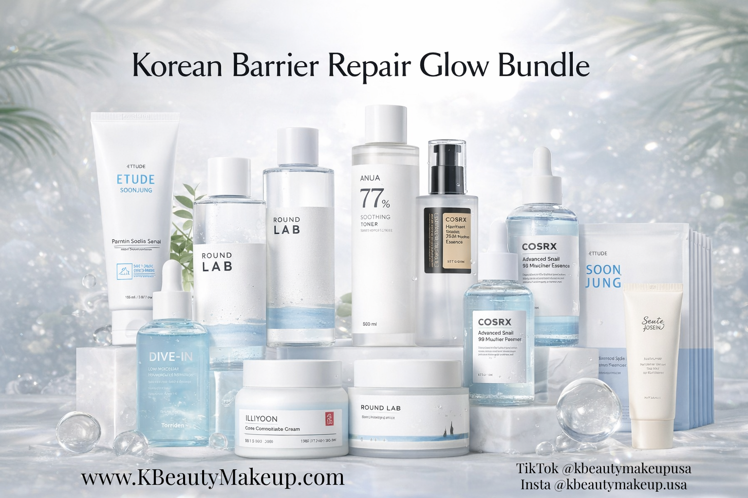 Korean Barrier Repair Glow Bundle (now $350)