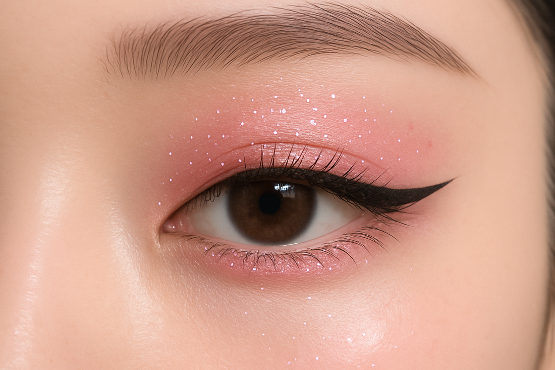 open eye and less glitter