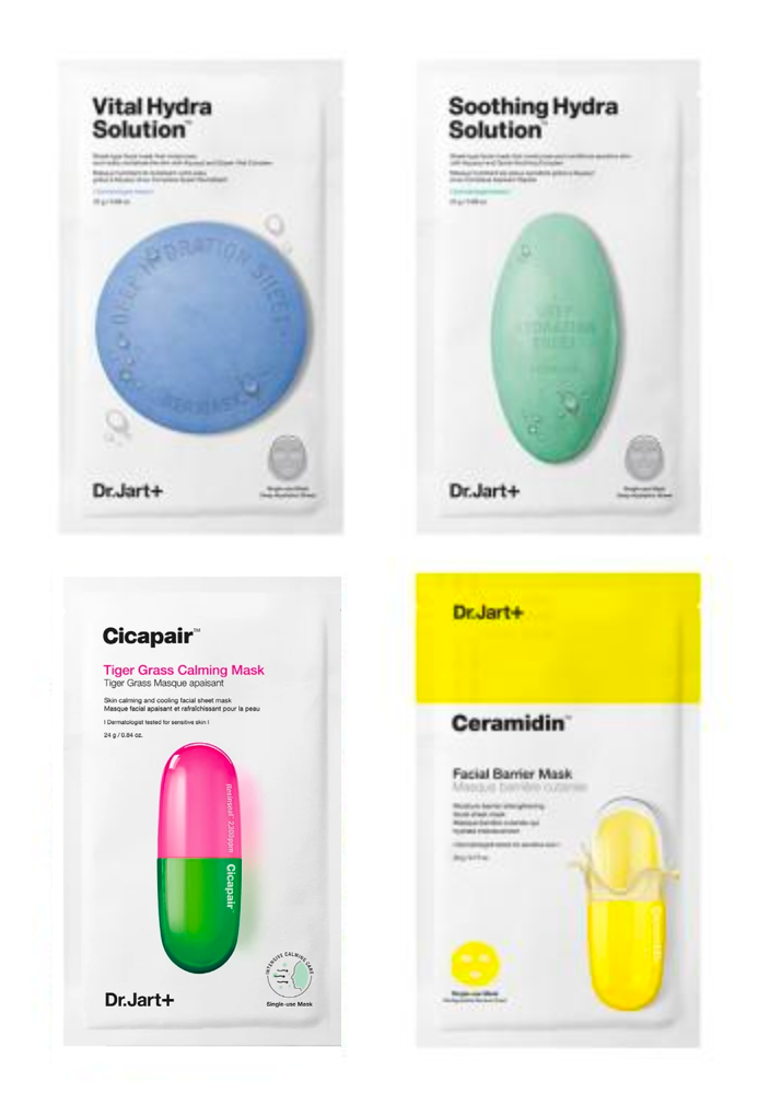 Dr.Jart+ Facial Mask 4 Sheets SET