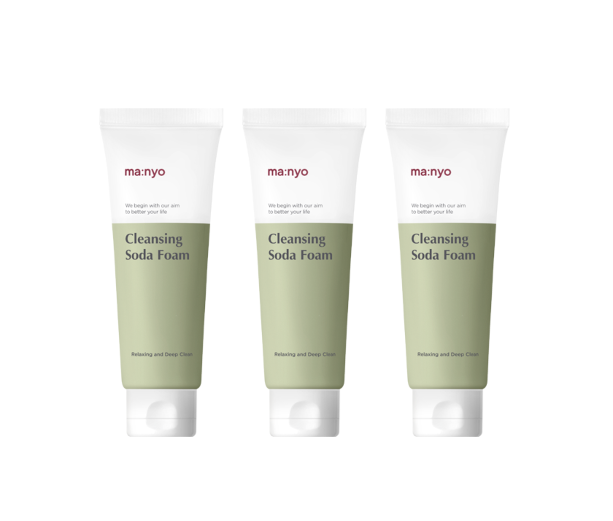 MANYO FACTORY Deep Pore Cleansing Soda Foam 100ml X 3ea