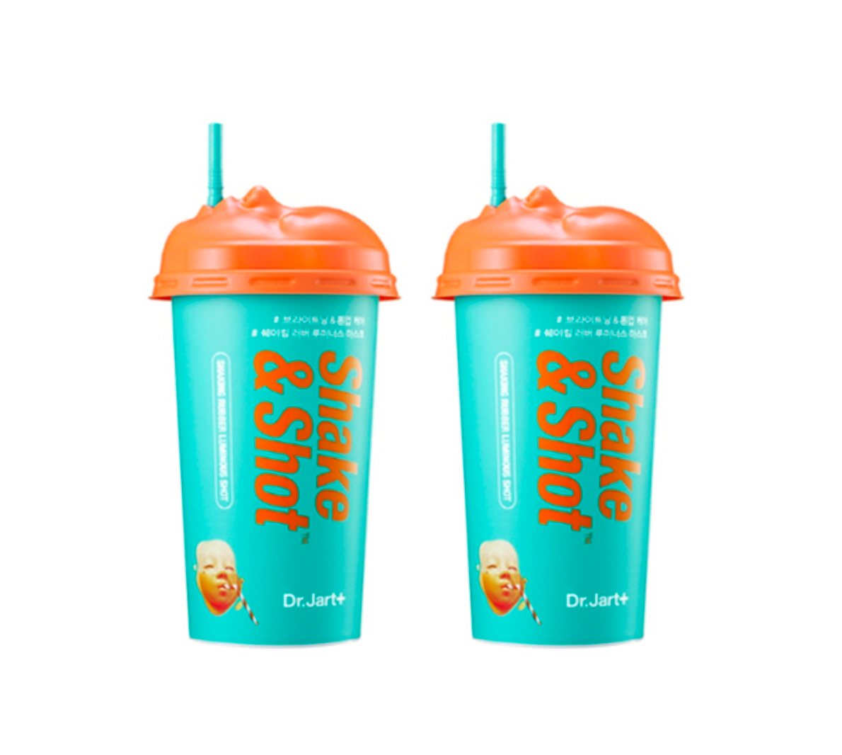 Dr.Jart+ SHAKE & SHOT RUBBER BRIGHTENING(Luminous Shot) MASK 50g + 50g